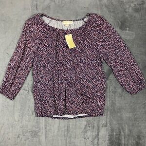 New Michael Kors women's Modal Blend floral top size medium